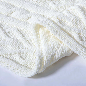 Chenille Knitted Blanket