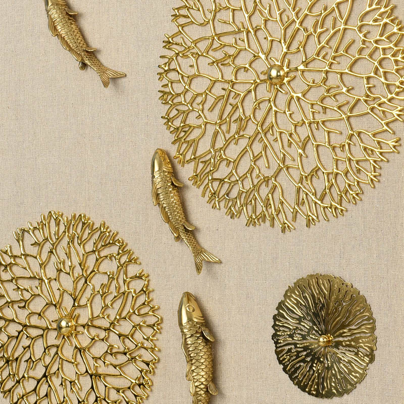 Wall Decor Golden Coral