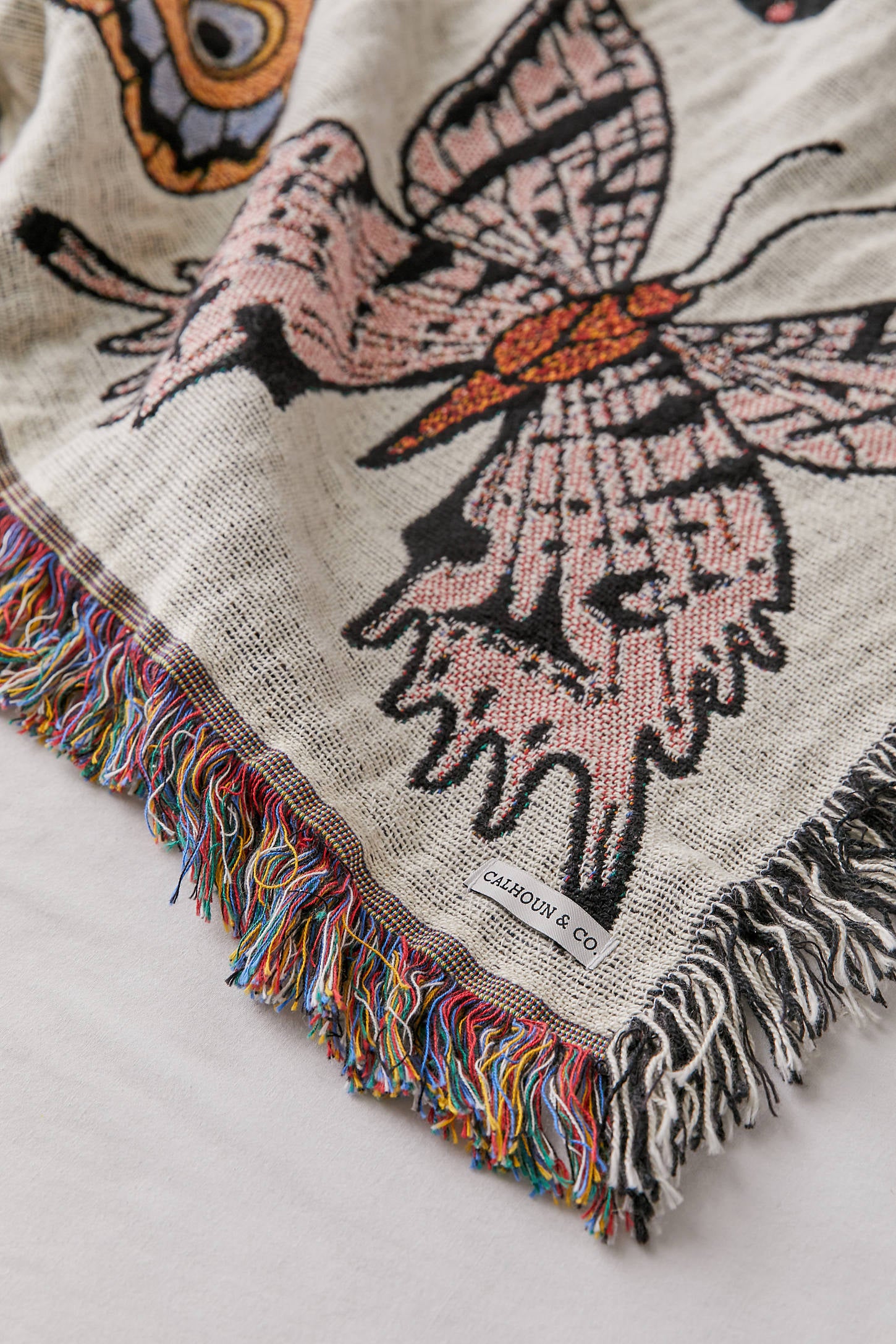 Butterfly Woven Throw Blanket