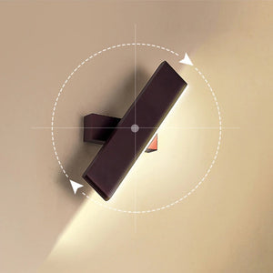 contemporary designer lights wall rotating sconce wooden color