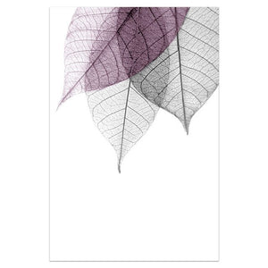 wall decor canva paintings watercolor leaves