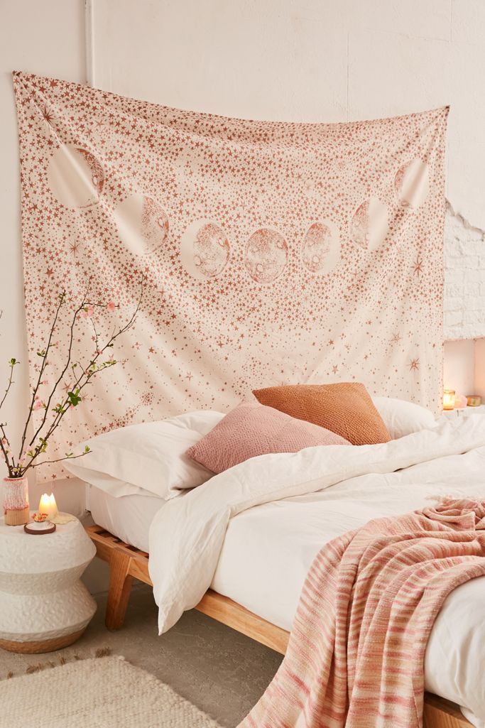 peach wall  hanging tapestry