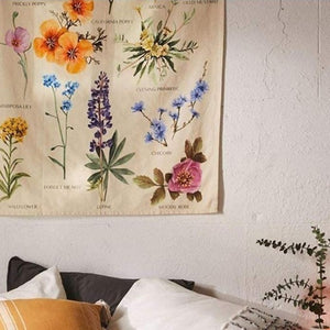Wall Tapestry Wild Flowers