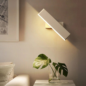 modern residential lighting rotating sconce white lamp