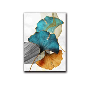 Wall decor canvas painting ginkgo tree leaves