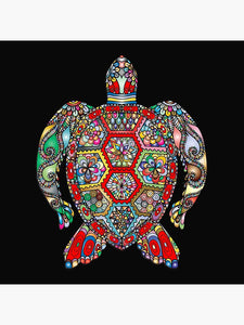 Mandala Turtle Decorative Pillowcase