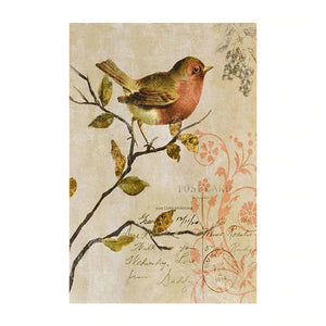 wall art vintage poster bird