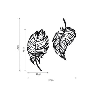 Wall Decor black Feathers