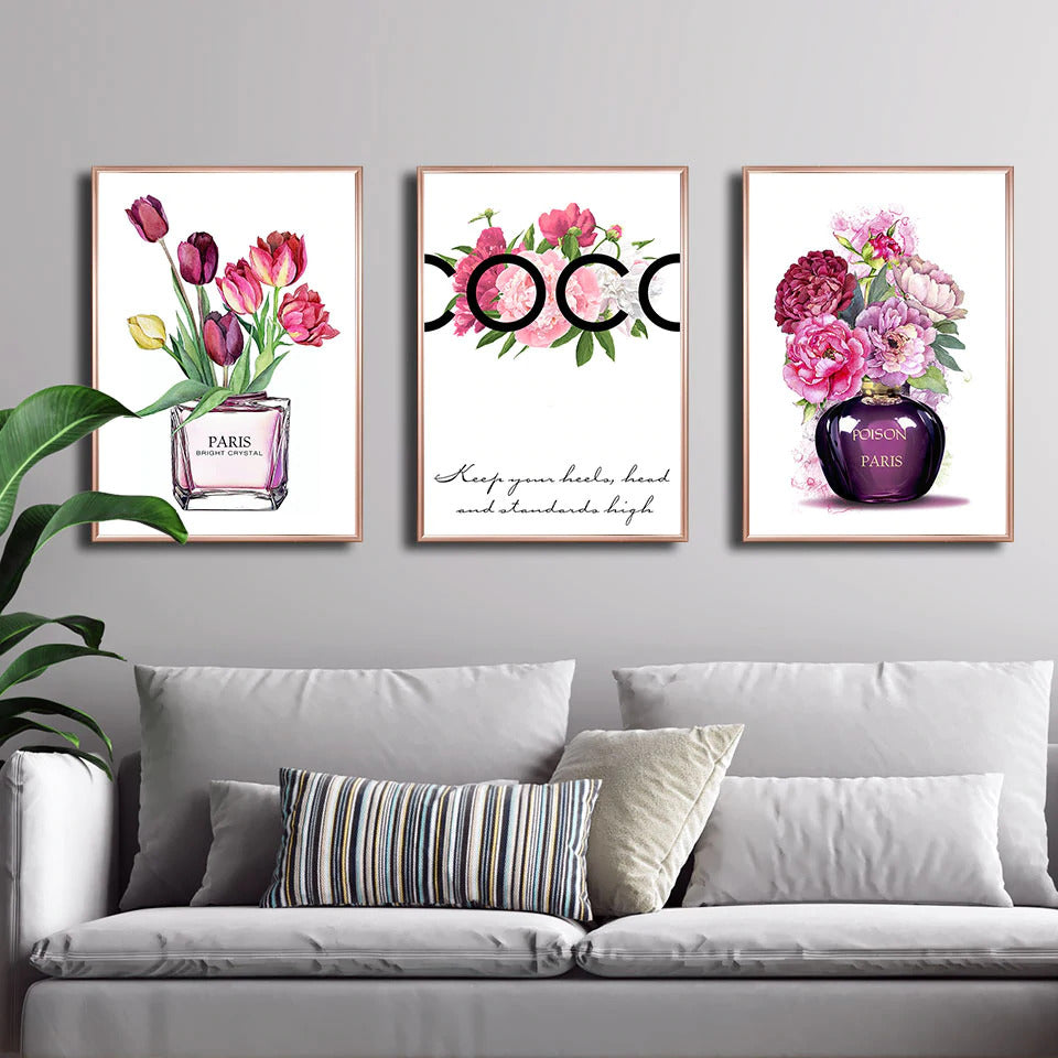home decor picture flowers
