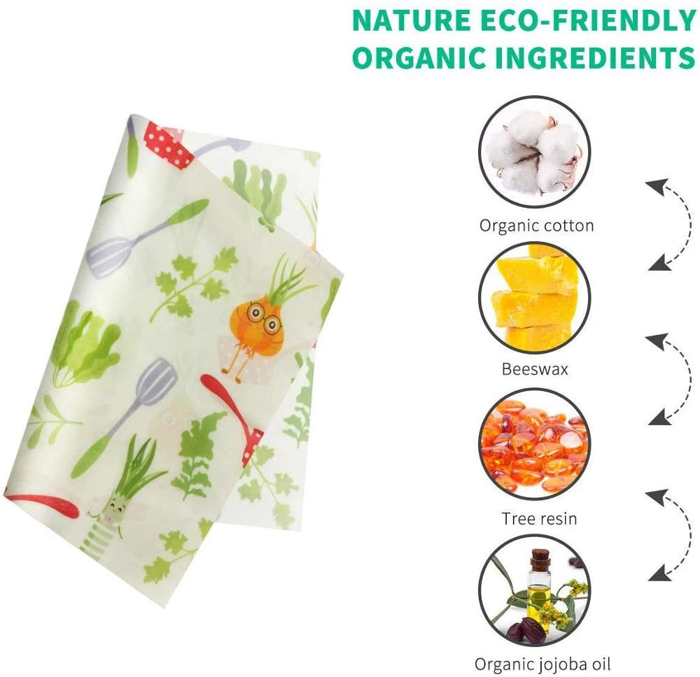 Reusable Beeswax Wraps for Food