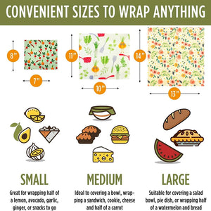 Reusable Beeswax Wraps for Food