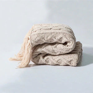 Chenille Knitted Blanket