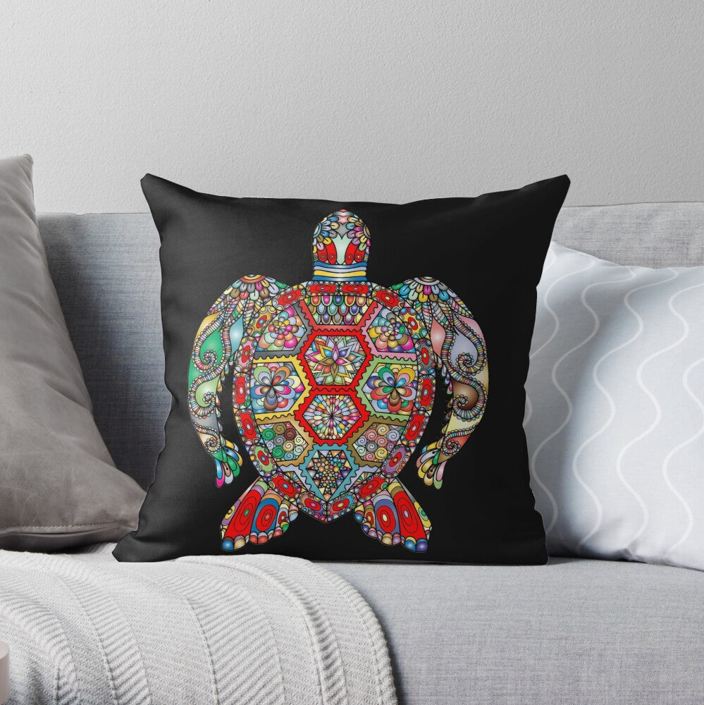 Mandala Turtle Decorative Kissenbezug